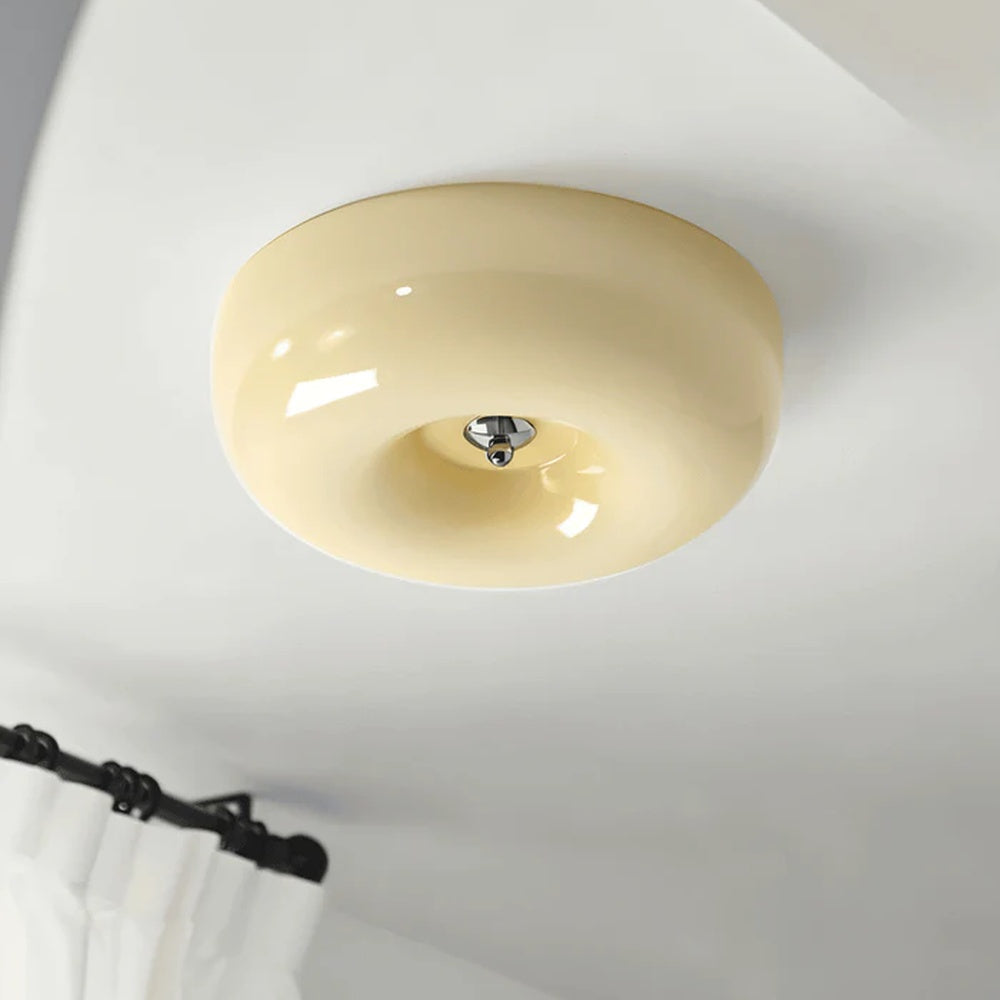 Lunadon – Modern Skandinavisk Taklampa i Vitt Glas