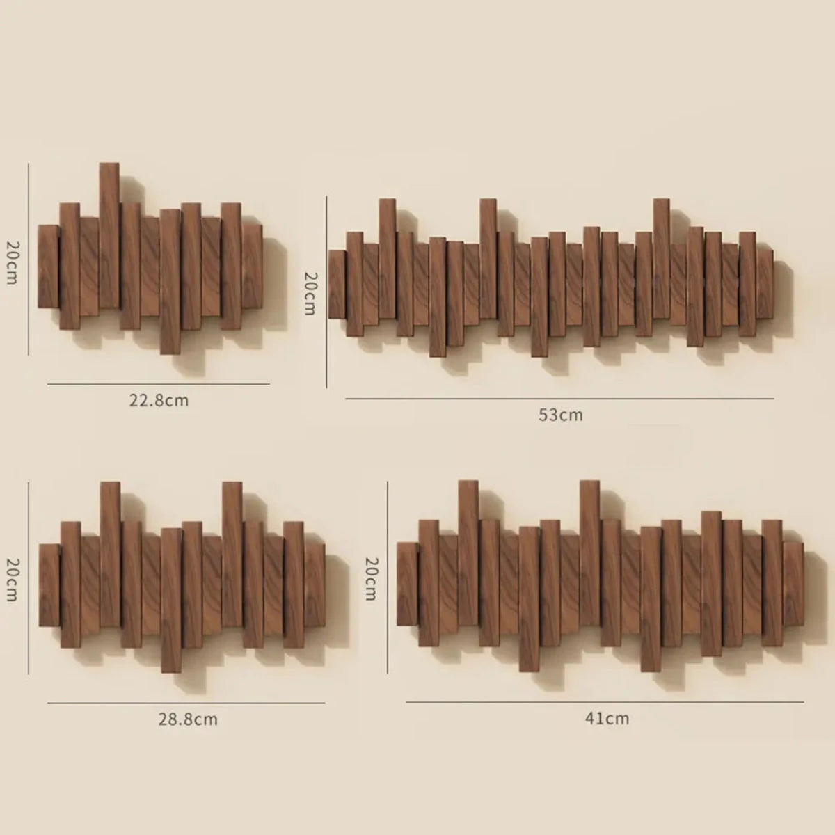 ToneLine – Väggmonterad Klädhängare i Massivt Trä