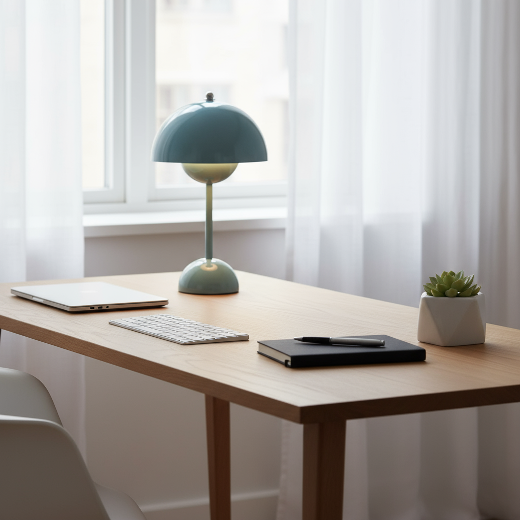 Le Refuge – Dimbar Trådlös Bordslampa med Elegant Blomkruksdesign